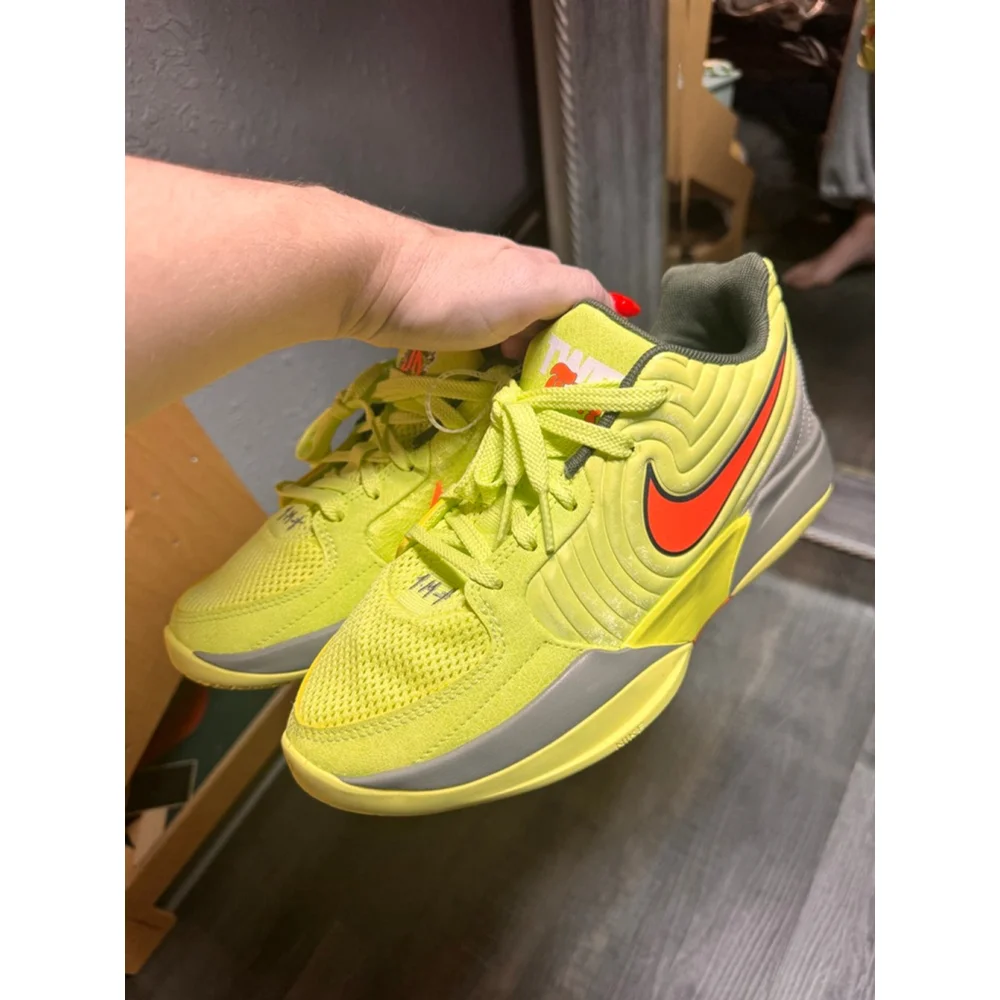 NIKE Ja 2 Twelve Time Lemon Twist Total Orange Basketball Shoes‎ Sz 6Y
